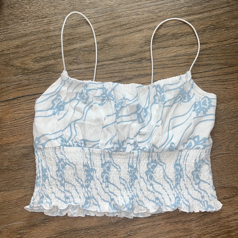 L.A. Hearts Ruched Crop Tank Top